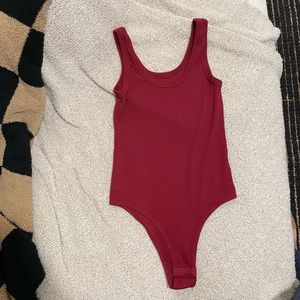 Red body suit